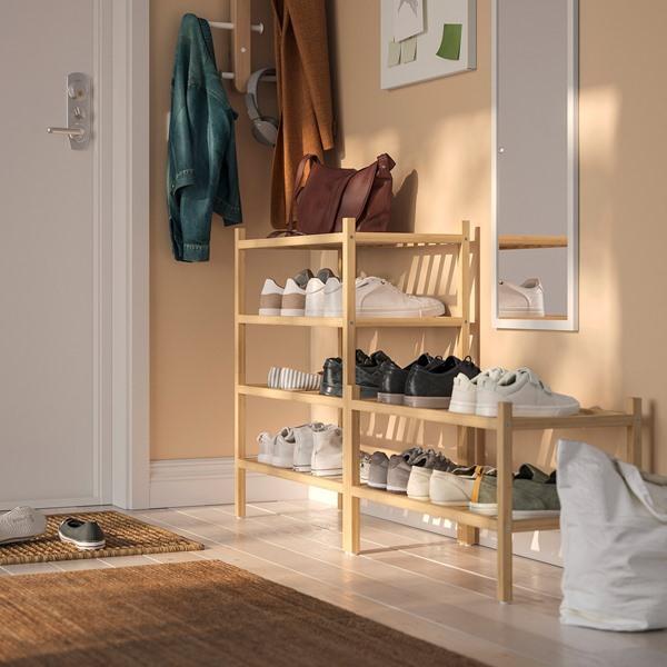 [IKEA/イケア/通販]VASSKAR ヴァスシェール玄関用家具3点セット, 竹[3](99614905) |  | 01