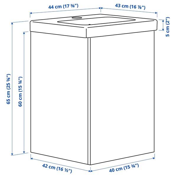 [IKEA/イケア/通販]ENHET エーンヘート / TVALLEN トヴェレン洗面台 扉/洗面ボウル付き, ホワイト,44x43x65 cm[3](99616202) |  | 04