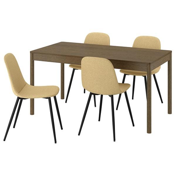 [IKEA/イケア/通販]TONSTAD トンスタード / NORDMANSSKAR ノルドマンスシェールテーブル＆チェア4脚, ブ……[10](99618507) | 