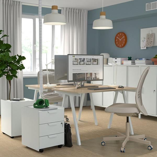 [IKEA/イケア/通販]TROTTEN トロッテンデスク, アッシュ調/ホワイト,120x70 cm[IE](99621920) |  | 02