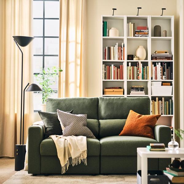 [IKEA/イケア/通販]MALMKOPING マラムコーピング2人掛けソファ, ティッブレビ グレーグリーン[3](99626296) |  | 02