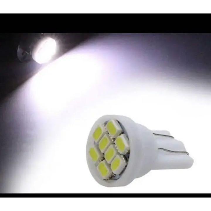 車検対応 超爆光 12V車用 8連 T10 LED 白 ホワイト2個セット | トヨタ | 03