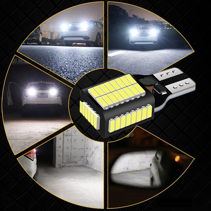 T16 LED バックランプ 新モデル 爆光 後退灯 キャンセラー内蔵 バックランプ T15 T10W16W 4014LED 54連 12V-24V 無極性 ランプセット 長寿命 ホワイト 1年保証 | トヨタ | 05