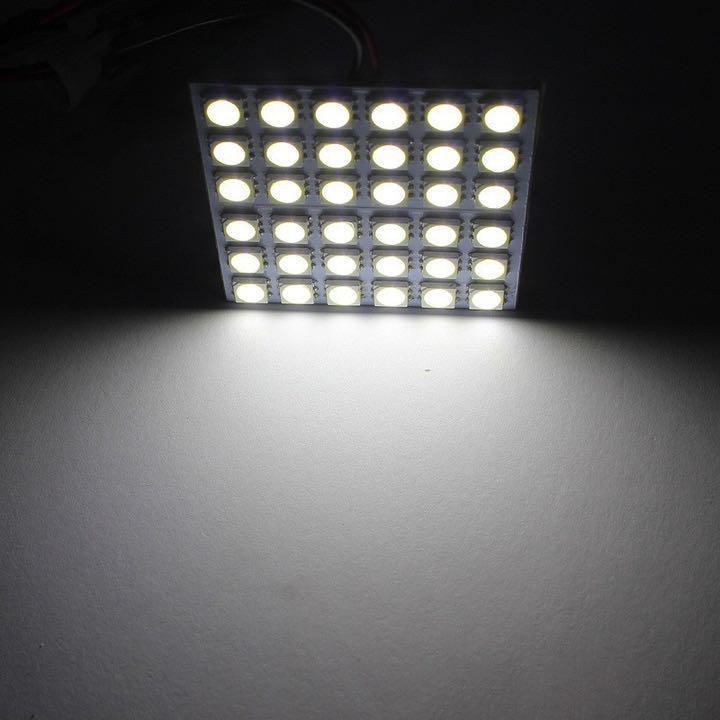 ルームランプ LED 36連 3種アダプター付き 12V ホワイト 白 2個 車検対応 | トヨタ | 02