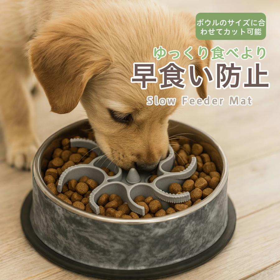早食い防止 食器 犬 スロウフィーダーボウル 滑り止め付き ライトグリーン 早食い防止 食器 犬 猫用 スローフィーダー 吸盤付き ペットボウル