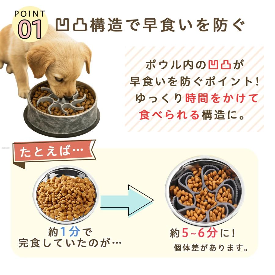 早食い防止 食器 犬 猫用 スローフィーダー 吸盤付き ペットボウル