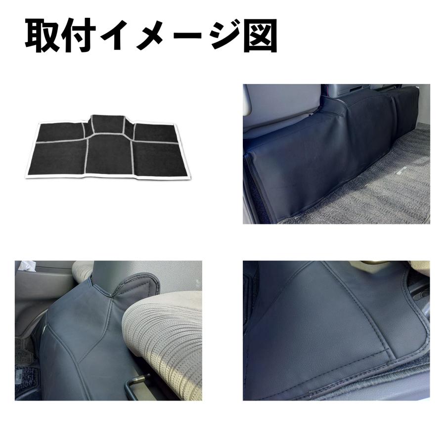 NV350 キャラバンE26 プレミアムGX デッキカバー フロント リア シートカバーフロント分割リアメンテナンスホール対応 断熱 傷防止 汚れ 防止 PVC レザー WeCar | トヨタ | 03