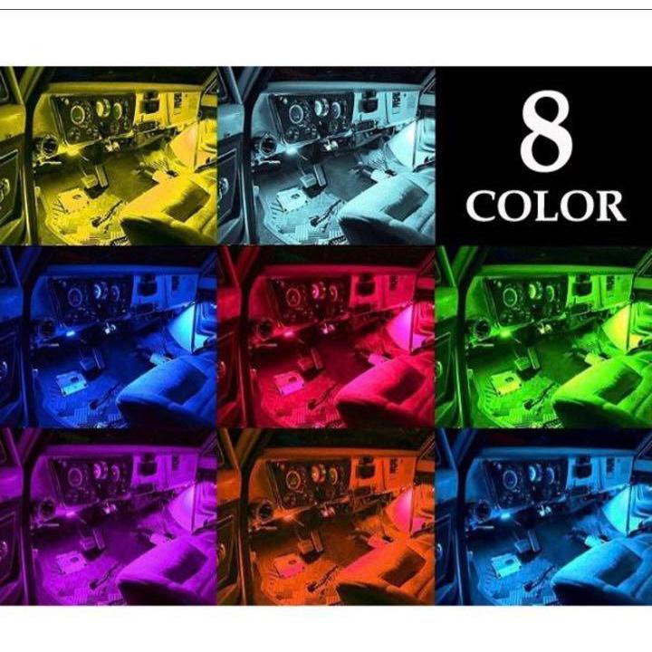 高輝度 RGB ledテープライト USB式 防水テープライト 全8色に切替 カー