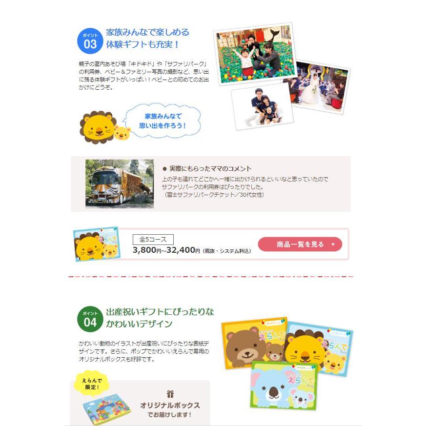 カタログギフト 出産祝専用 えらんで きらきら 3800円 送料無料 ハーモニック 出産 御祝 子供 生まれる 誕生日 ギフト 安い 割引 3000円｜wedding-giftpark｜05