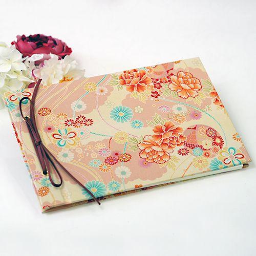 芳名帳 和風 ウェディング ゲストブック メール便OK　茜（あかね） 結婚式 | 