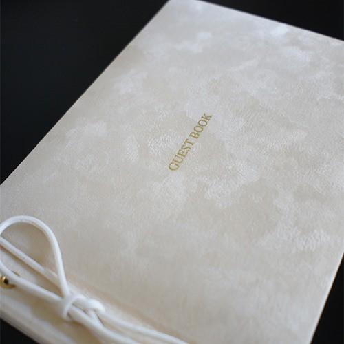 芳名帳 結婚式 テノール 高級感のあるシンプルなゲストブック 名前のみ ウェディング おしゃれ 受付 |  | 02