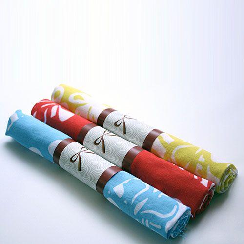 てぬぐい プルメリア ハワイアン柄 手ぬぐい 手作りマスクの材料にも | 