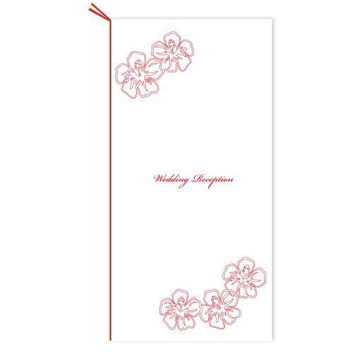 ハワイアン　席次表　ハイビスカス　レッド　10部セット |  | 01