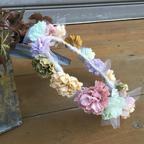 パーティーメイド 花かんむり キット ミックス　造花の花かんむりを簡単手作り！ | 