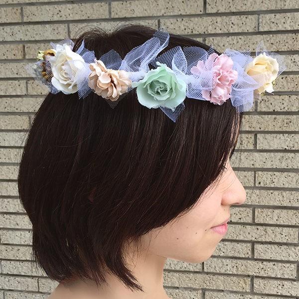 パーティーメイド 花かんむり キット ミックス　造花の花かんむりを簡単手作り！ |  | 01