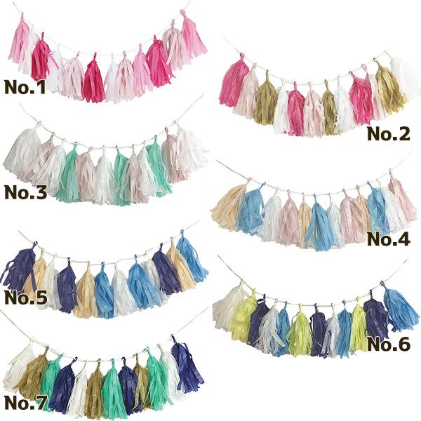 タッセルガーランド 誕生日 飾り付け ペーパータッセル フリンジ ウェディングやお誕生会の飾り付けに 1歳 推し活 |  | 07