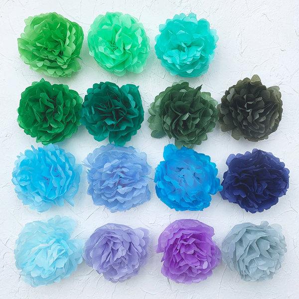 カラーペーパー 12枚入りセット お花紙 薄葉紙 ラッピング 包装紙 ペーパーポンポン、フラワーポムやペーパーフラワーの材料に 推し活 |  | 03