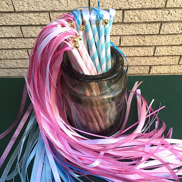 パーティーメイド リボンワンズ 10本入り （鈴付き） フラワーシャワー/ウェディング/結婚式の演出に |  | 01