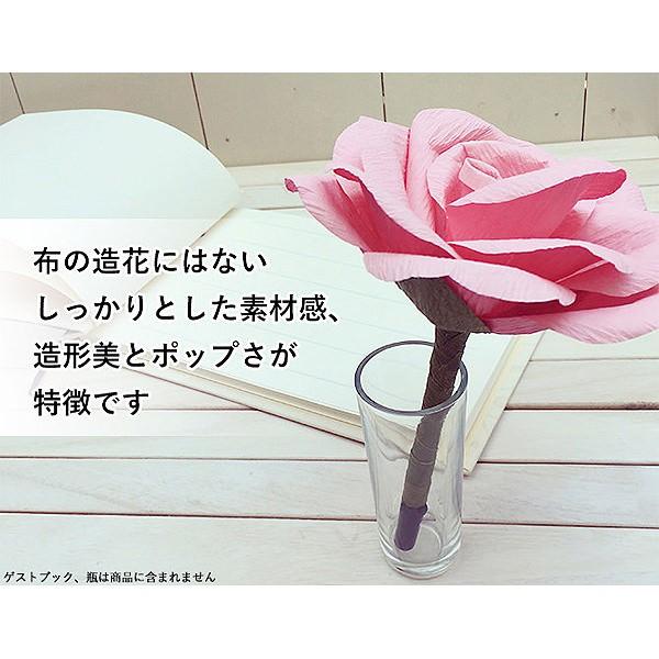 フラワーペン 手作りキット （メール便可） パーティーメイド 結婚式の芳名帳（ゲストブック）用 受付ペン 花ペン  バラ/造花/ウェディング｜wedding｜02