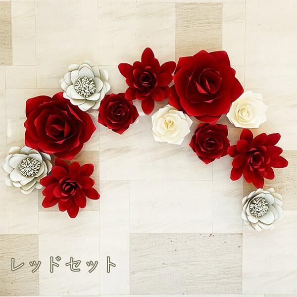 ジャイアントフラワー 手作りキット 12点セット(13点セット) ペーパーフラワー ウォールフラワー デコレーション |  | 09