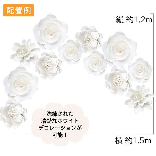 ジャイアントフラワー 手作りキット 12点セット ベーシック ホワイトセット たくさん貼って華やかなウォールデコに |  | 01