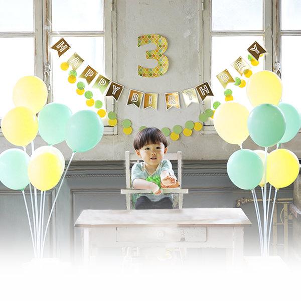 誕生日 飾り バルーン スタンド ダブル セット ハーフバースデー パーティー ガーランド 飾り付け 1歳 男の子 女の子 子供 大人 かわいい おしゃれなセット |  | 01