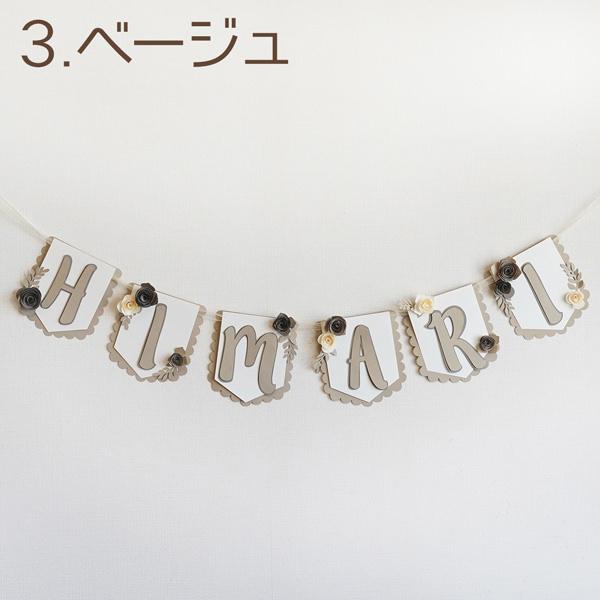 お名前ガーランド お誕生日パーティーや出産や命名のお祝いに ハーフバースデー フォト 名入れ 名前付き 1歳 男の子 女の子 |  | 09