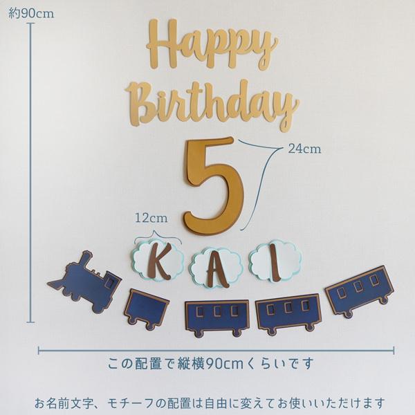 誕生日 飾り トレイン(電車) バースデーデコレーションセット ハーフ対応 パーティー 飾り付け 1歳 男の子 女の子 大人かわいい 蒸気機関車 |  | 04