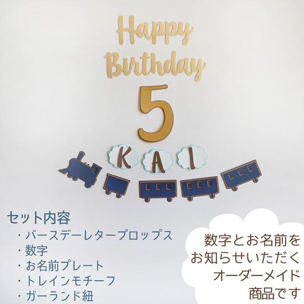 誕生日 飾り トレイン(電車) バースデーデコレーションセット ハーフ対応 パーティー 飾り付け 1歳 男の子 女の子 大人かわいい 蒸気機関車 |  | 07