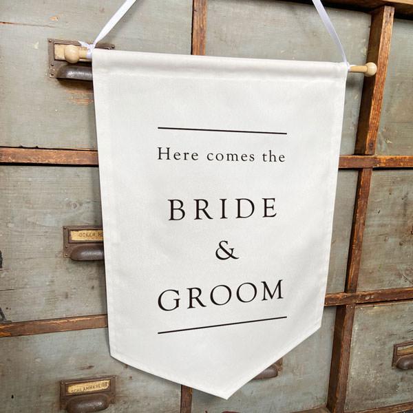 シンプルフラッグ Here comes the bride and Groom ウェディング フラッグ Best Day Ever (演出 ガーランド タペストリー) バースデー |  | 07