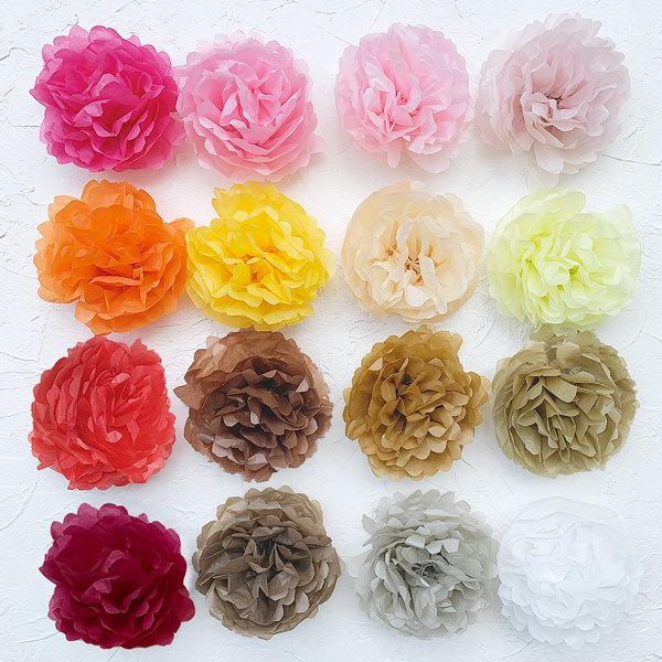 カラーペーパー 50枚入り お花紙 包装紙 薄葉紙 ラッピング 薄紙 ペーパーポンポン、フラワーポムやペーパーフラワーの材料に おしゃれ 推し活 |  | 11