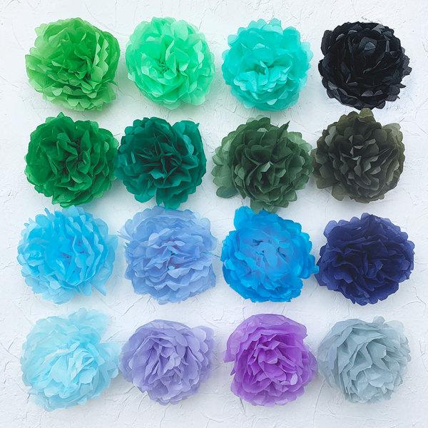 カラーペーパー 50枚入り お花紙 包装紙 薄葉紙 ラッピング 薄紙 ペーパーポンポン、フラワーポムやペーパーフラワーの材料に おしゃれ 推し活 |  | 10