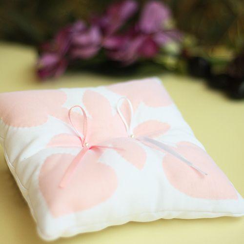 リングピロー 完成品　ハワイアンキルト　アンスリウム　ピンク　結婚式 ウェディング |  | 01