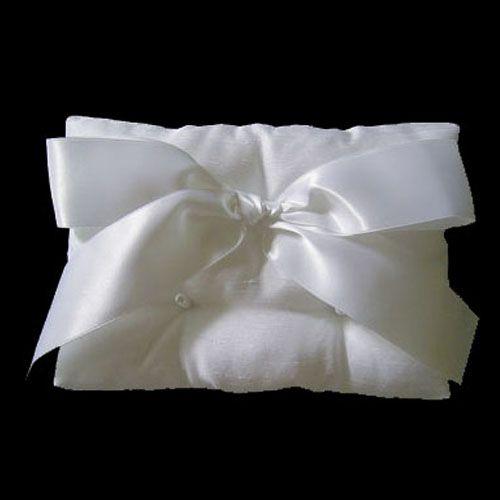リングピロー 完成品　リボン　ホワイト　結婚式 ウェディング | 