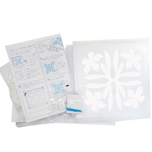 リングピロー キット　ハワイアンキルト　プルメリア　ホワイト　結婚式 ウェディング 手作りキット |  | 01