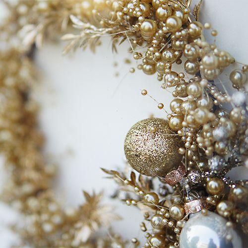 ウェルカムボード 結婚式　ゴールドリース　額の色：オーク　ウエディング |  | 01