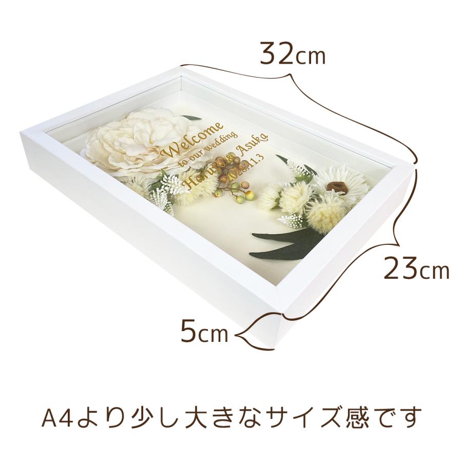 ウェルカムボード 結婚式　ローズクラシック　ホワイト　Sサイズ　額の色：ホワイト　ウエディング |  | 02