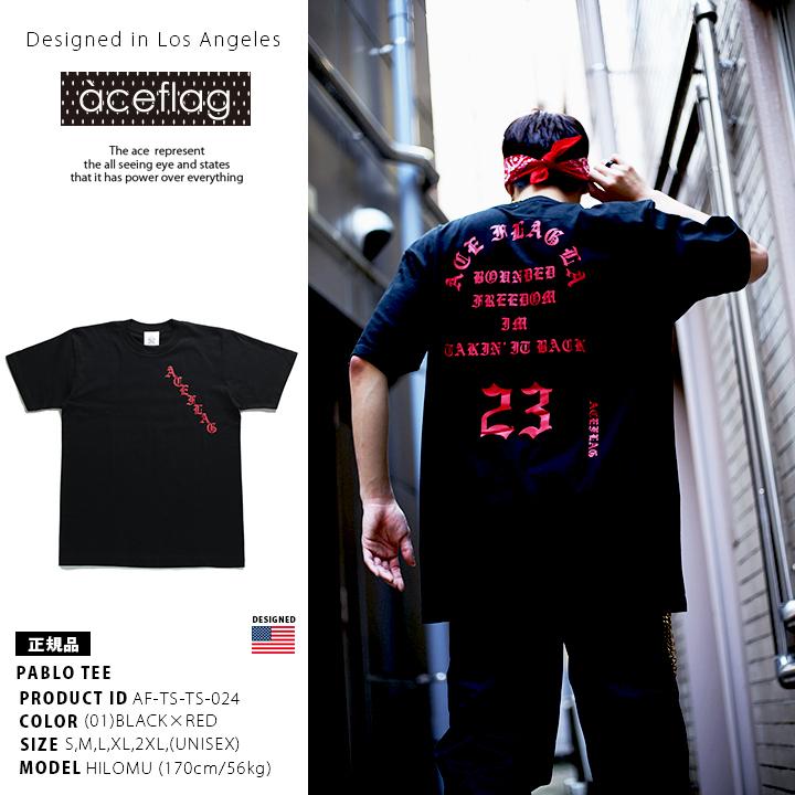 Pablo パブロ Tシャツ エースフラッグ Aceflag 本格派大人のb系xlダンス通販 通販 Yahoo ショッピング