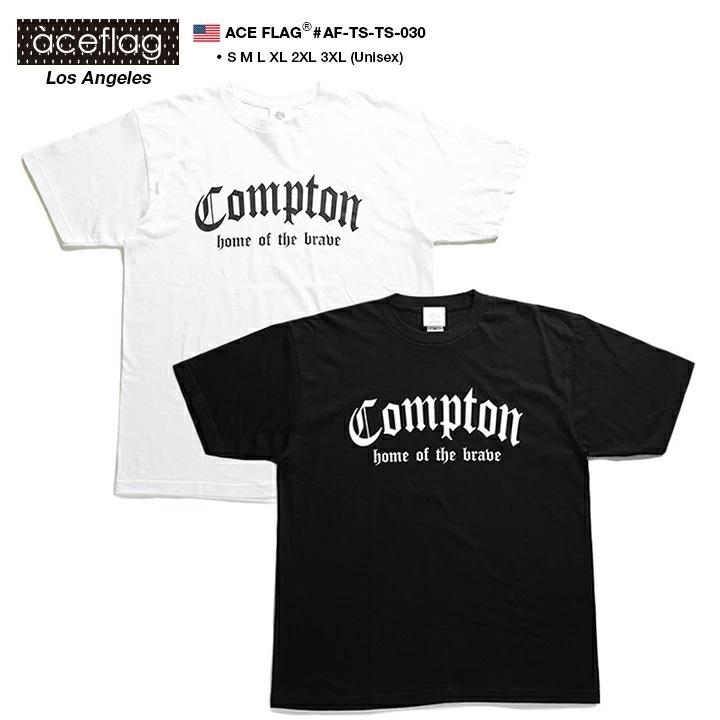 Ace Flag Tシャツ 半袖 大きいサイズ ビッグシルエット エースフラッグ おしゃれ かっこいい Compton コンプトン ロゴ ヒップホップ ストリート系 ブランド 本格派大人のb系xlダンス通販 通販 Yahoo ショッピング