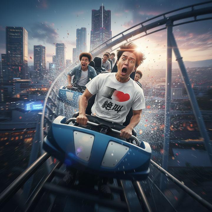 I LOVE 絶叫 アイラブ絶叫 ヲタ映えモード Tシャツ 半袖 大きいサイズ