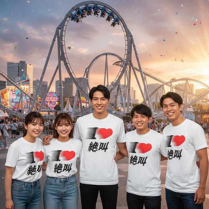 I LOVE 絶叫 アイラブ絶叫 ヲタ映えモード Tシャツ 半袖 大きいサイズ
