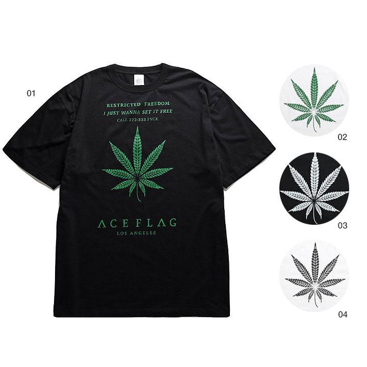 ACE FLAG Tシャツ 半袖 大きいサイズ エースフラッグ シンプル 大麻 マリファナ ヘンプ ロゴ チカーノ ローライダー｜weekindenim｜21