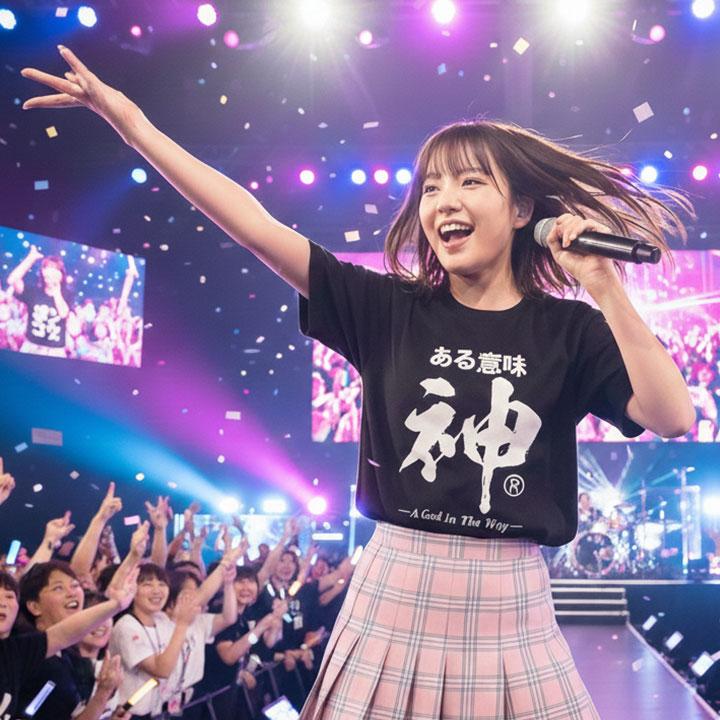 ある意味神 Tシャツ 半袖 大きいサイズ 和柄 漢字 神 神様 ロゴ ヲタ