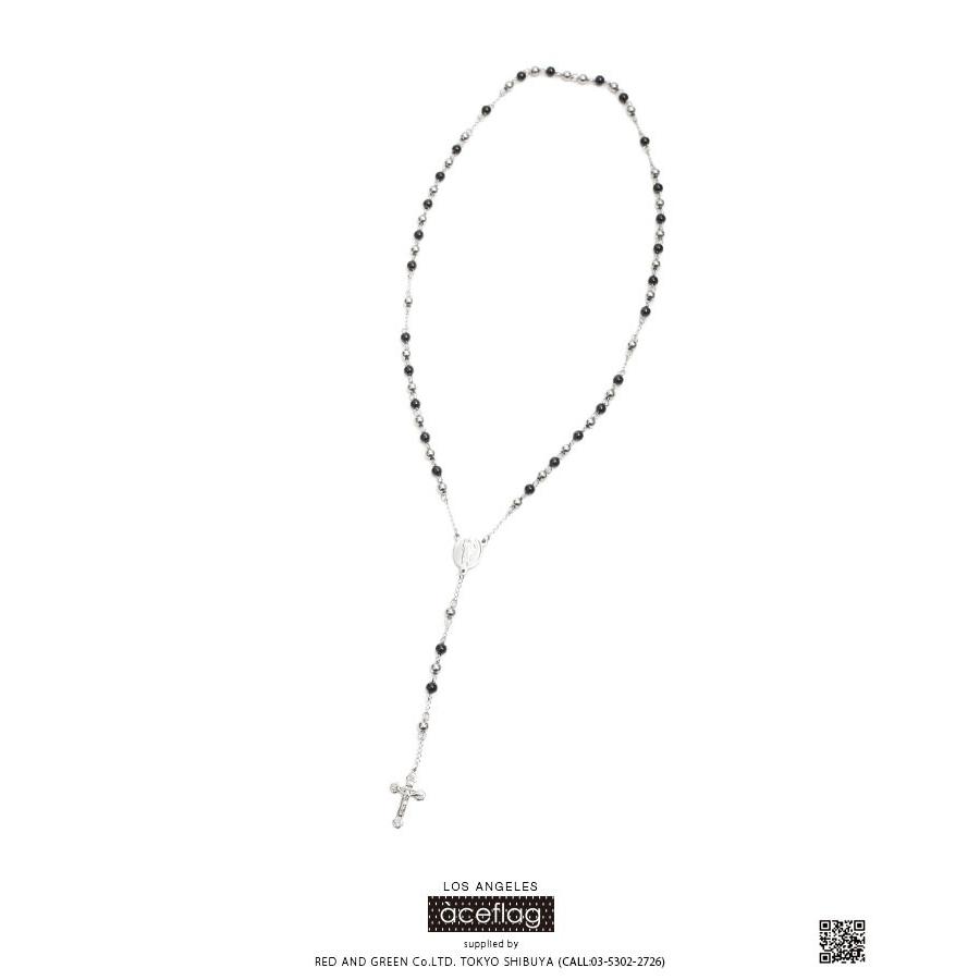 エースフラッグ Aceflag ネックレス ロザリオ Rosary ロングチェーン B系 かっこいい おしゃれ 聖母マリア ジーザス 祈り 御守り 68cm ダンス衣装 本格派大人のb系xlダンス通販 通販 Yahoo ショッピング