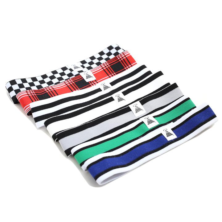 CHANEL ヘアバンド 白黒 チェック柄 CHANEL ヘアバンド 白黒 チェック柄