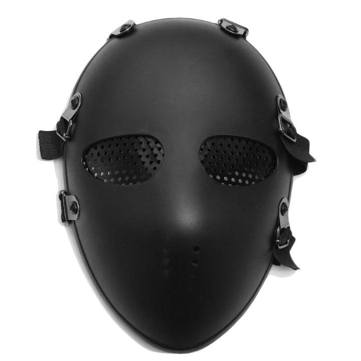 サバゲー用フルフェイスマスク 黒 台湾特殊部隊 フルフェイスマスク フルフェイスガード サバゲー 装備