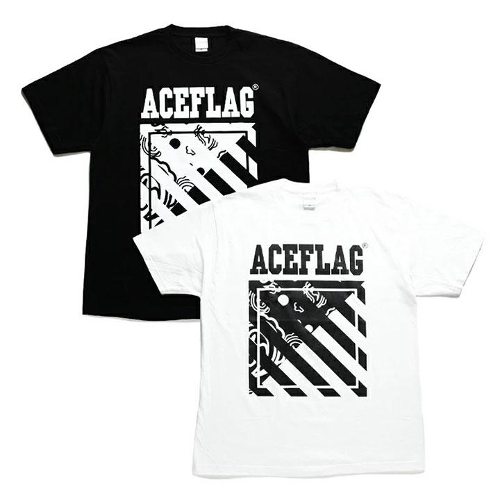 エースフラッグ ACEFLAG Tシャツ 半袖 メンズ レディース 大きいサイズ b系 おしゃれ ペイズリー柄 バンダナ アシンメトリー ライン ビッグシルエット｜weekindenim｜21