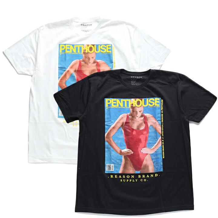 リーズン REASON Penthouse ペントハウス 限定コラボ Tシャツ 半袖 セクシー 大きいサイズ かっこいい おしゃれ イギリス雑誌 BOXロゴ 海外セレクト ギフト｜weekindenim｜20