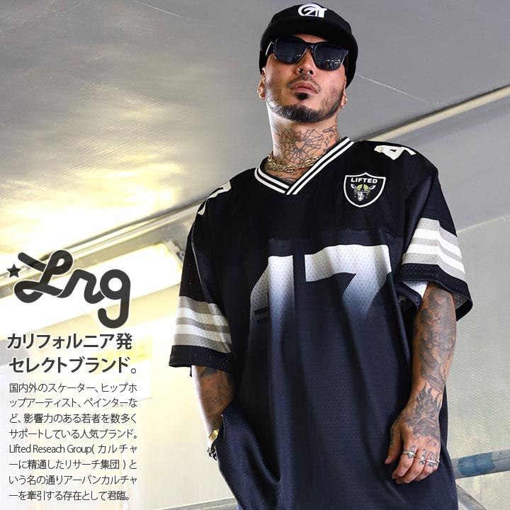 LRG LRG Vネック 半袖 メッシュ Tシャツ ゲームシャツ ホッケーシャツ