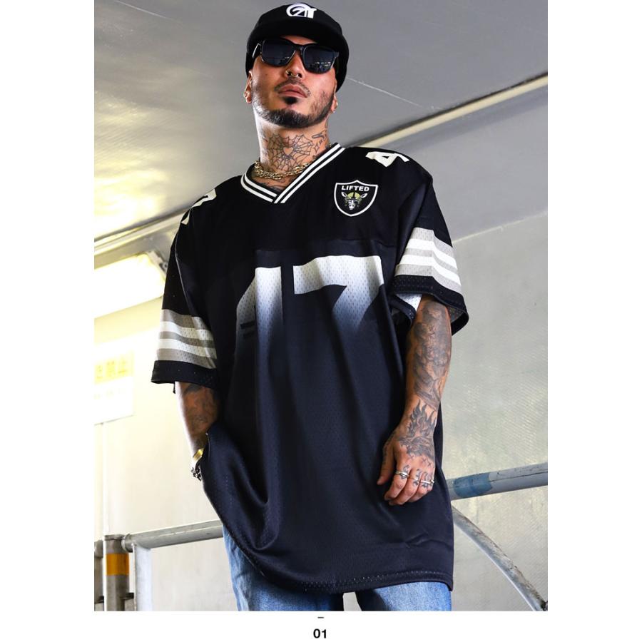 LRG LRG Vネック 半袖 メッシュ Tシャツ ゲームシャツ ホッケーシャツ